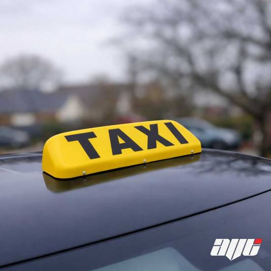19" LED Magnetic Taxi Roof Top Sign Light YELLOW AMBER