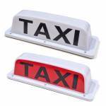 18" LED Magnetic TAXI Roof Top Sign Light WHITE