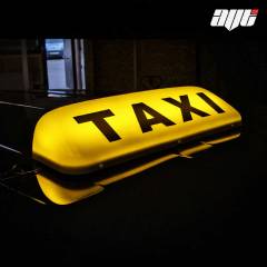 19" LED Magnetic Taxi Roof Top Sign Light YELLOW AMBER