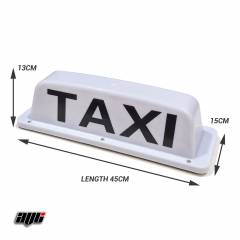 18" LED Magnetic TAXI Roof Top Sign Light WHITE