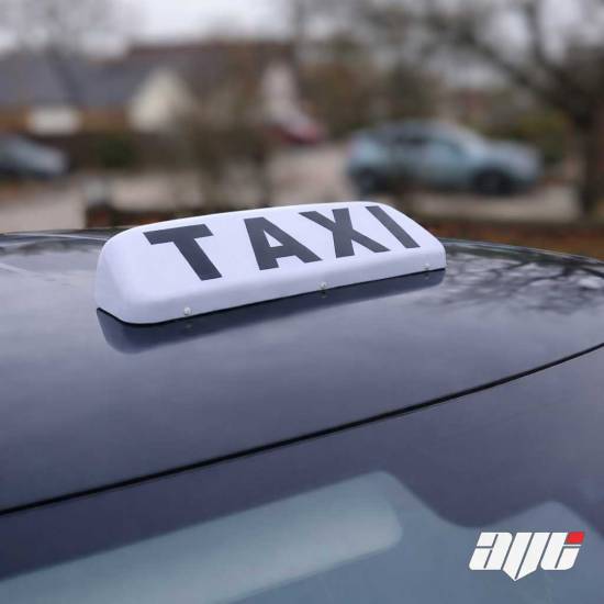 19" LED Magnetic Taxi Roof Top Sign Light WHITE