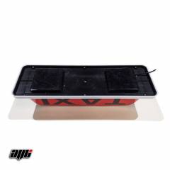 18" LED Magnetic TAXI Roof Top Sign Light WHITE