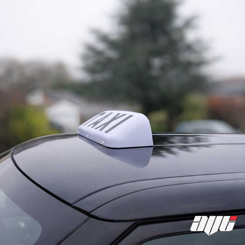 19" LED Magnetic Taxi Roof Top Sign Light WHITE