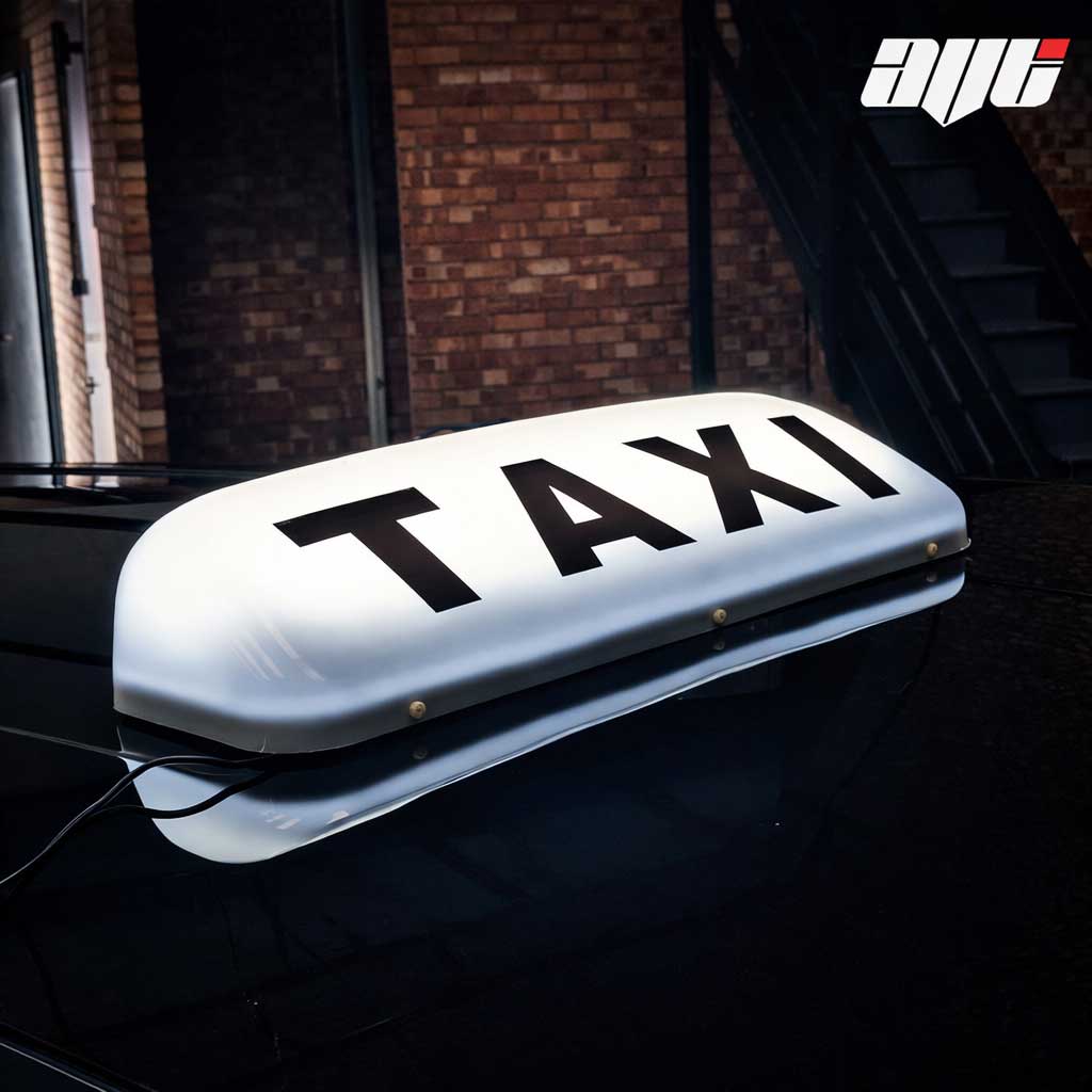 24" LED Magnetic Taxi Roof Top Sign Light WHITE