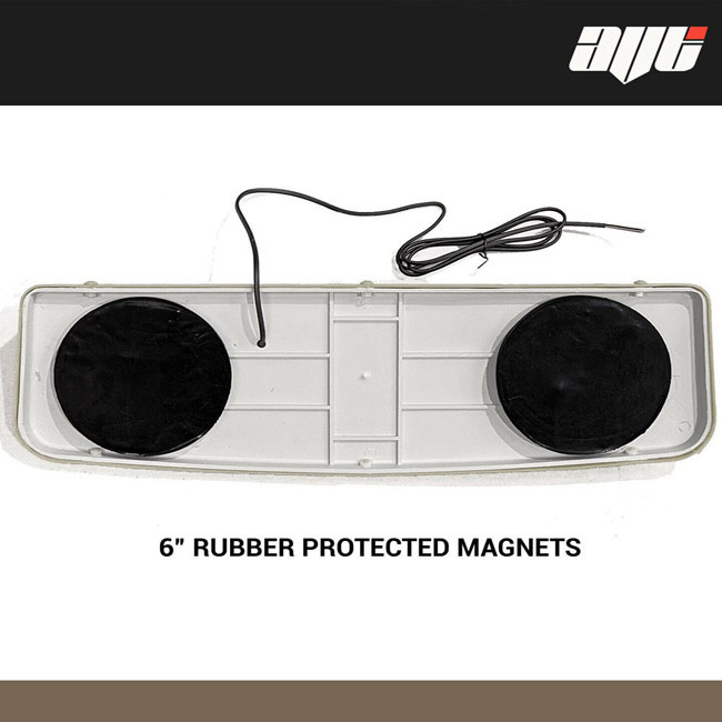 19" LED Magnetic Taxi Roof Top Sign Light WHITE