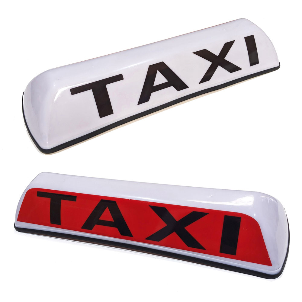 30" LED Magnetic TAXI Roof Top Sign Light WHITE