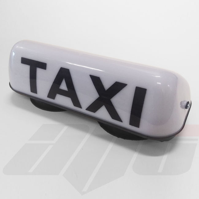 14" LED Magnetic Taxi Roof Top Sign Light WHITE