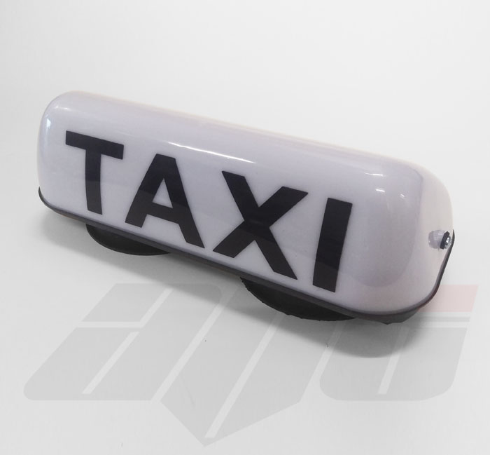14" LED Magnetic Taxi Roof Top Sign Light WHITE