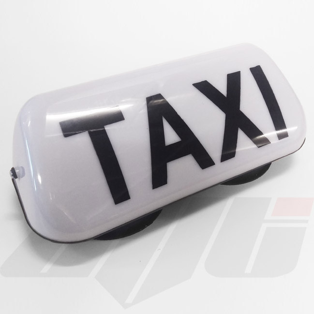 14" LED Magnetic Taxi Roof Top Sign Light WHITE