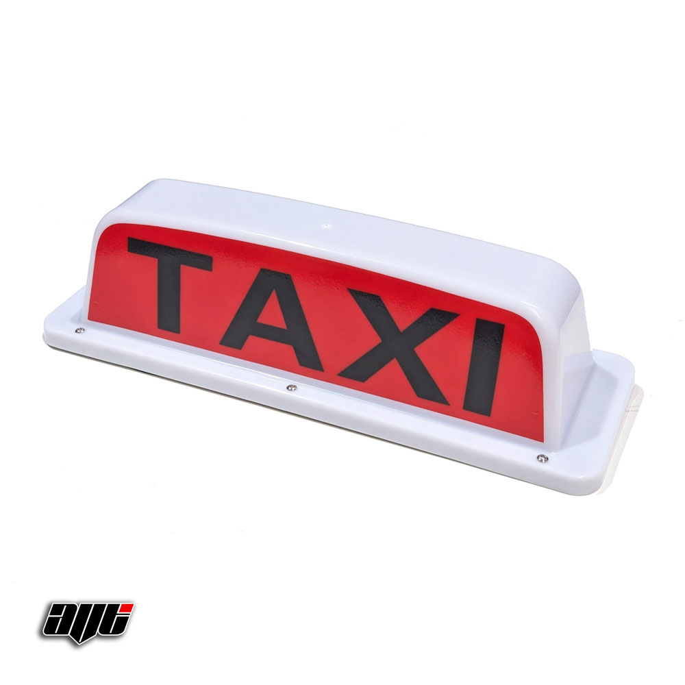 18" LED Magnetic TAXI Roof Top Sign Light WHITE