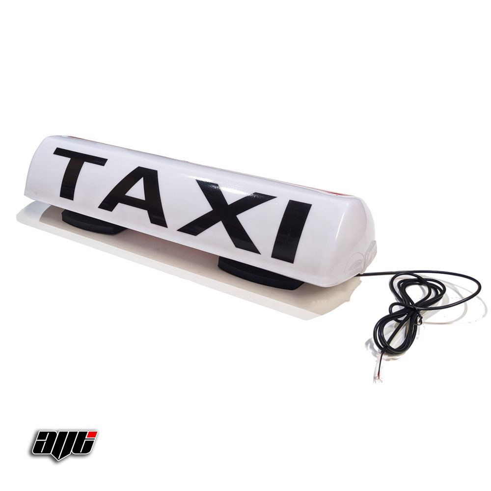 21" LED Magnetic TAXI Roof Top Sign Light WHITE